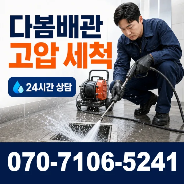 부산 해운대구 반송동 배관고압세척 상담 이미지 4
